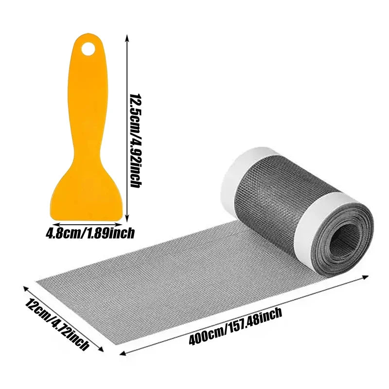 4/5/10m Cuttable Shower Drain Hair Catcher Self-Adhesive Floor Drain Stickers Disposable Mesh Bathroom Kitchen Sink Hair Filter