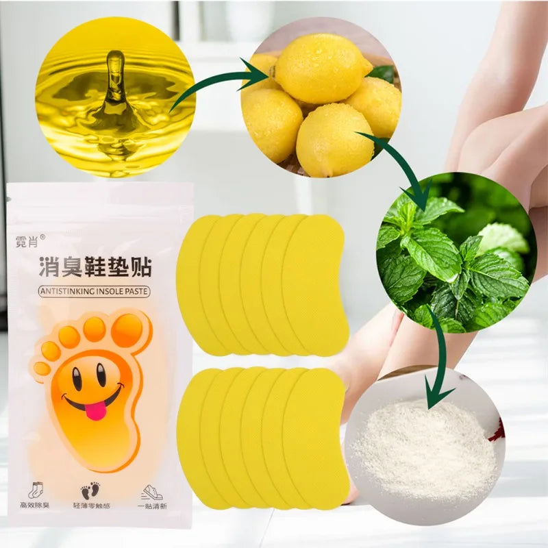 Shoe Deodorization Sticker Lightweight Fruit Fragrance Foot Deodorant Patch Breathable Eliminate Odor Paste Deodorizing Stickers