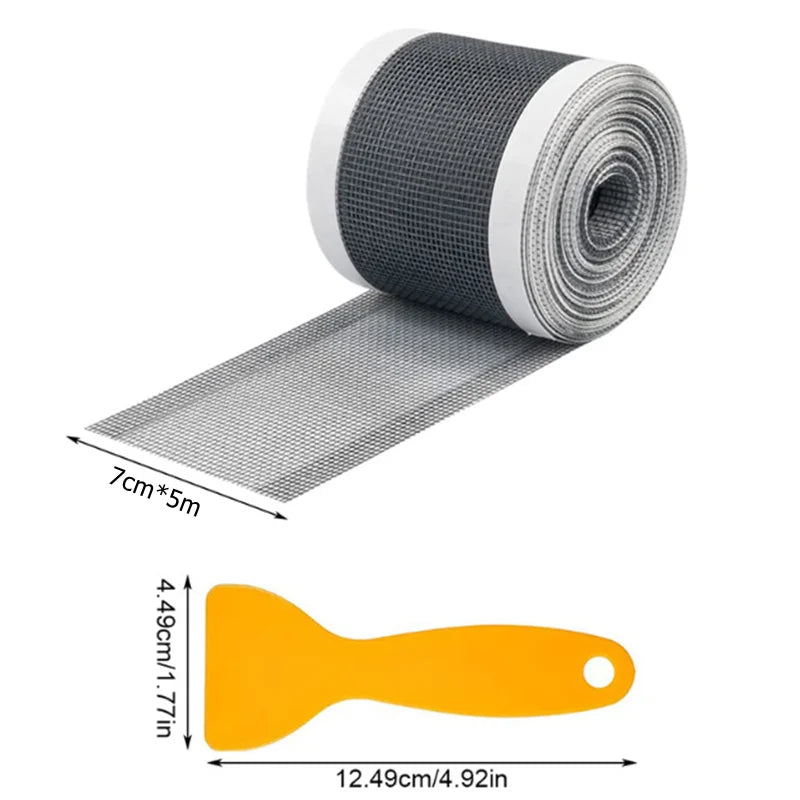 4/5/10m Cuttable Shower Drain Hair Catcher Self-Adhesive Floor Drain Stickers Disposable Mesh Bathroom Kitchen Sink Hair Filter