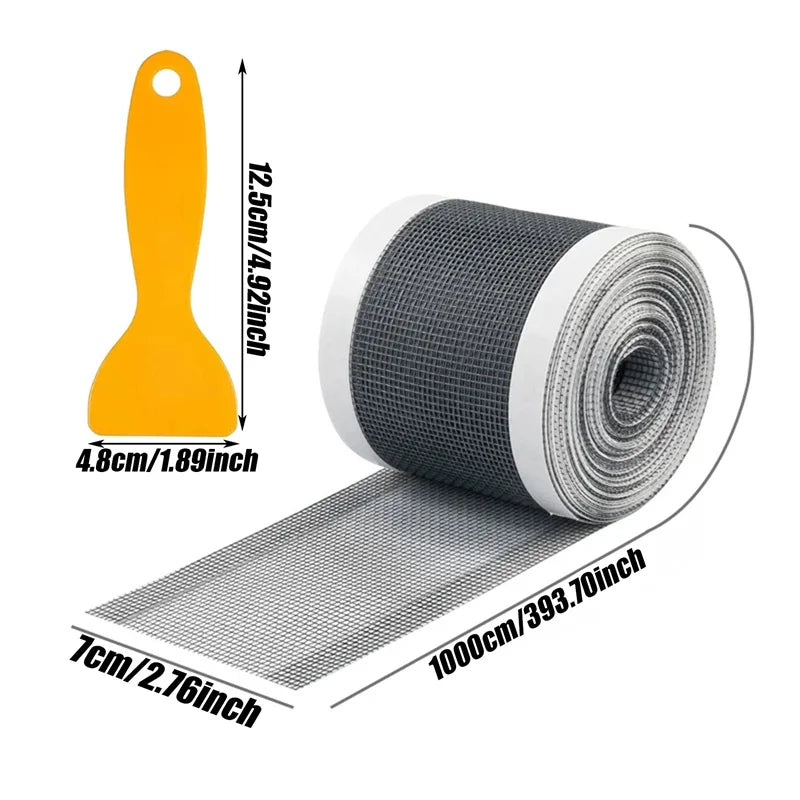 4/5/10m Cuttable Shower Drain Hair Catcher Self-Adhesive Floor Drain Stickers Disposable Mesh Bathroom Kitchen Sink Hair Filter