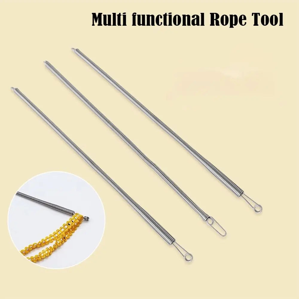 Stainless Flexible Steel Rope Thread Device Craft Garment Threading Tools Rope Threader Guides Durable Forceps Auxiliary