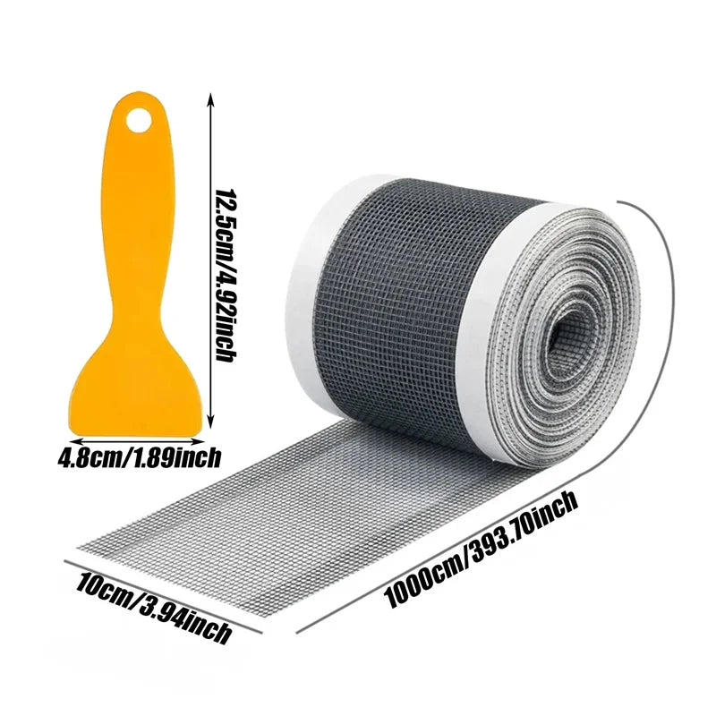 4/5/10m Cuttable Shower Drain Hair Catcher Self-Adhesive Floor Drain Stickers Disposable Mesh Bathroom Kitchen Sink Hair Filter