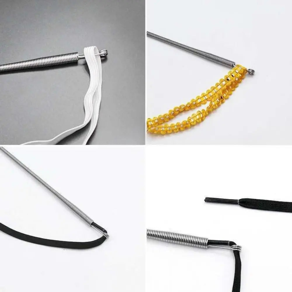 Stainless Flexible Steel Rope Thread Device Craft Garment Threading Tools Rope Threader Guides Durable Forceps Auxiliary