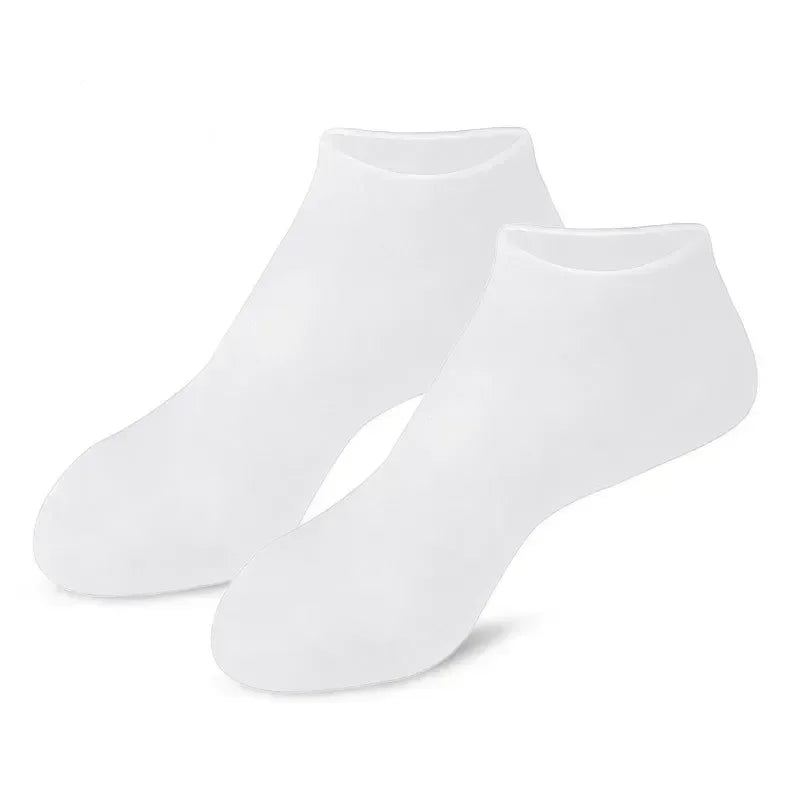 1 Pair Silicone Moisturizing Socks Exfoliating Gel Heel Socks Callus Cracked Dead Skin Remove Protector Pain Relief Foot Care