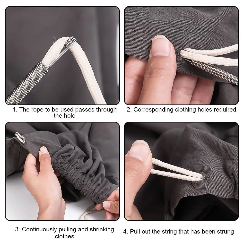 Stainless Flexible Steel Rope Thread Device Craft Garment Threading Tools Rope Threader Guides Durable Forceps Auxiliary